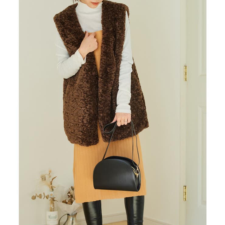 繊細なプードルファーが魅力。【SETUP7】ポケット付きファーベスト | SETUP7【WOMEN】 | 詳細画像19 