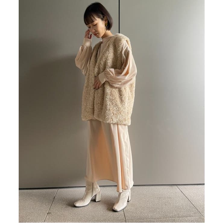 繊細なプードルファーが魅力。【SETUP7】ポケット付きファーベスト | SETUP7【WOMEN】 | 詳細画像9 