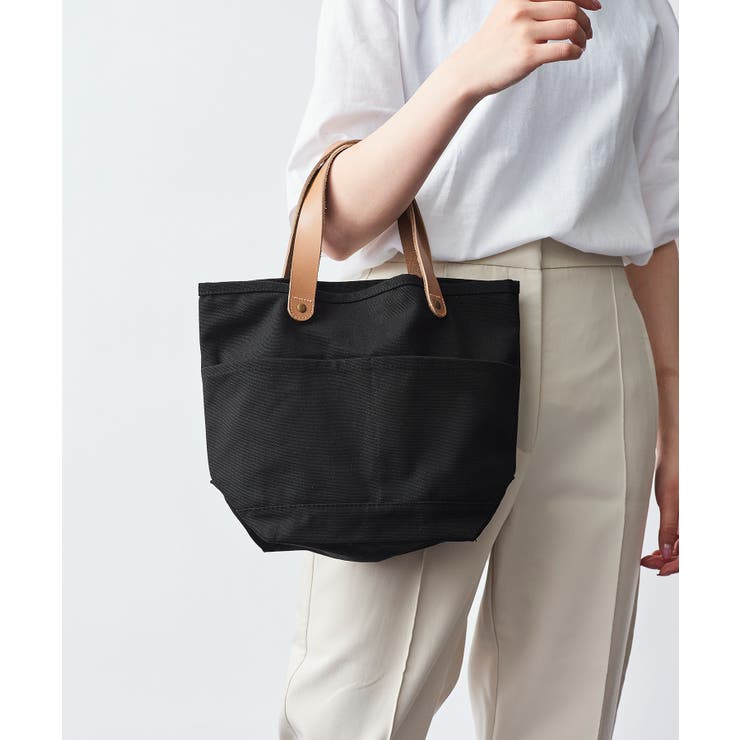 courreges トートバッグ キャンバス ストライプ リングハンドル キャンバスカラーハンドルスクエアトート【最安値742円