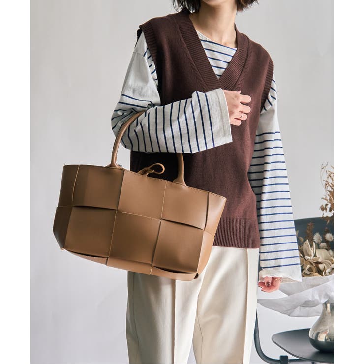 【SETUP7】イントレチャートPUトートバッグ KNF | SETUP7【WOMEN】 | 詳細画像15 