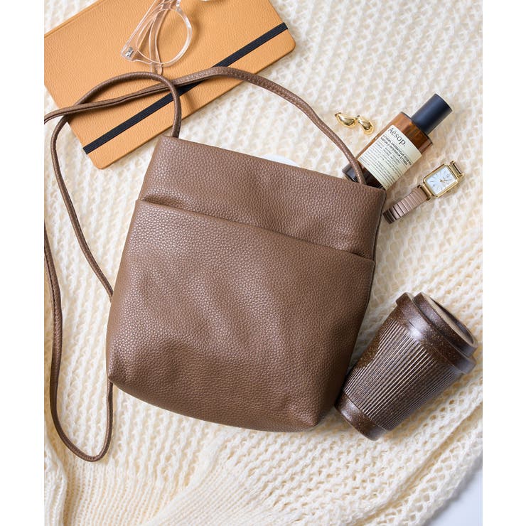 ベージュ | 【SETUP7】レザーポケットショルダーバッグ SNBD | SETUP7【WOMEN】