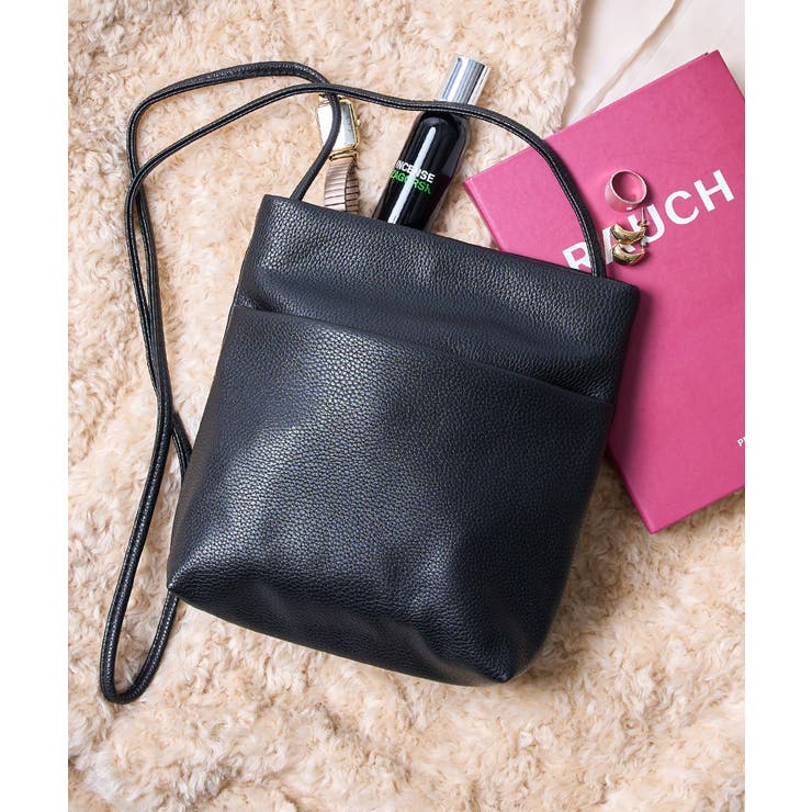 ブラック | 【SETUP7】レザーポケットショルダーバッグ SNBD | SETUP7【WOMEN】