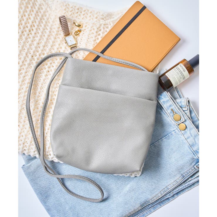 グレー | 【SETUP7】レザーポケットショルダーバッグ SNBD | SETUP7【WOMEN】