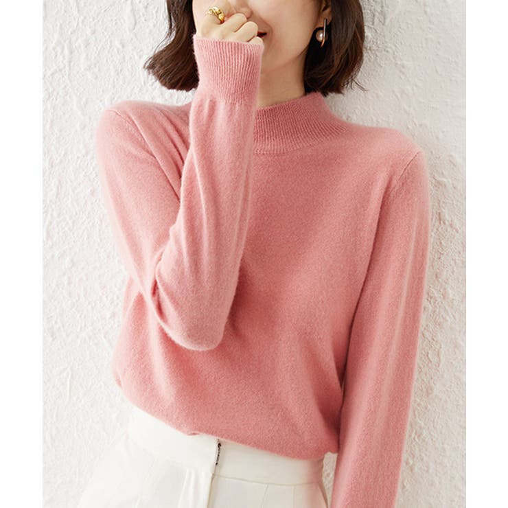 ピンク | 【SETUP7】ウールライクモックネックニット SCCH266 | SETUP7【WOMEN】