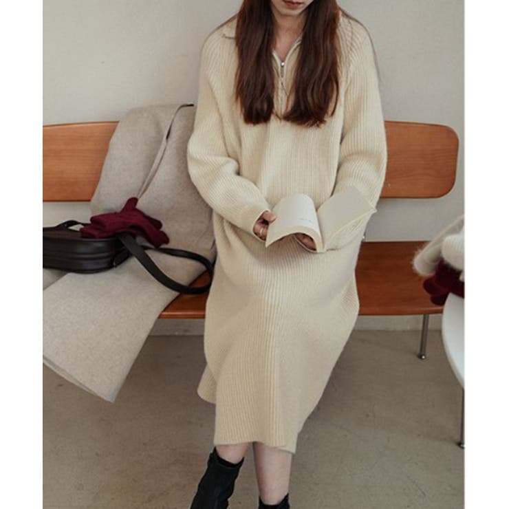 【SETUP7】ハーフジップハイネックニットワンピース SCCH266 | SETUP7【WOMEN】 | 詳細画像10 