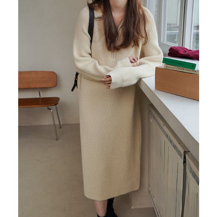 【SETUP7】ハーフジップハイネックニットワンピース SCCH266 | SETUP7【WOMEN】 | 詳細画像12 