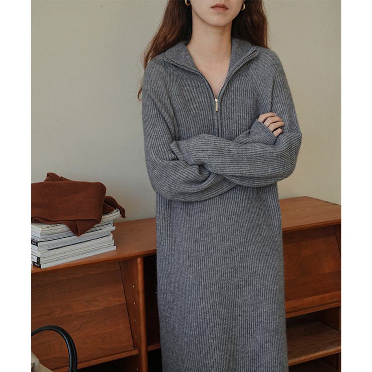 【SETUP7】ハーフジップハイネックニットワンピース SCCH266 | SETUP7【WOMEN】 | 詳細画像18 