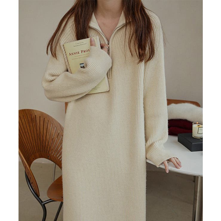 【SETUP7】ハーフジップハイネックニットワンピース SCCH266 | SETUP7【WOMEN】 | 詳細画像8 