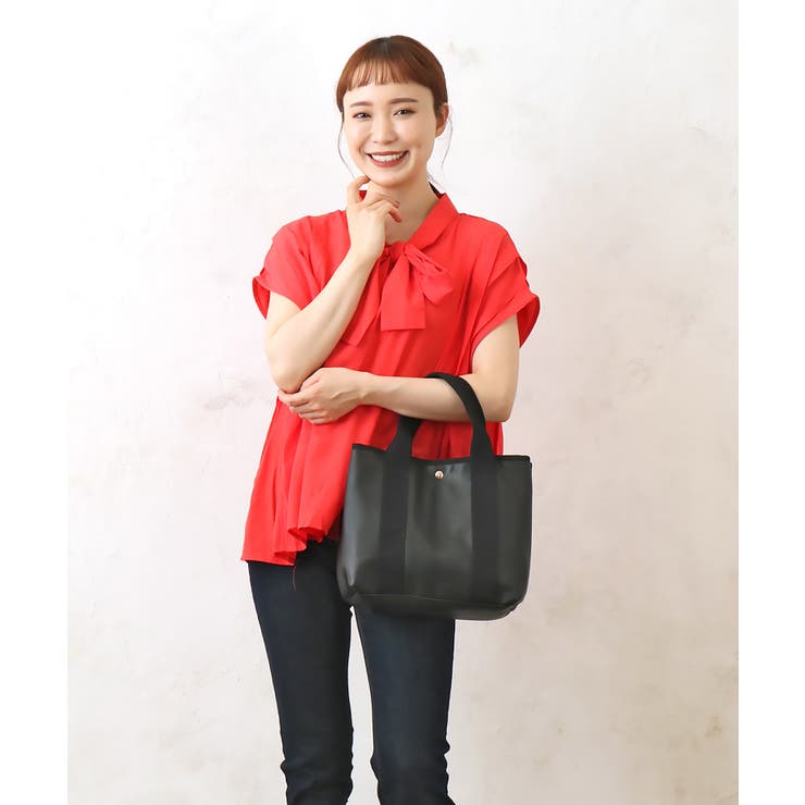 【SETUP7】PUレザーマルチ収納トートバッグ SNBD | SETUP7【WOMEN】 | 詳細画像1 