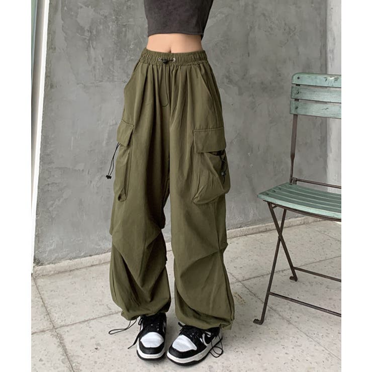 90s　カーゴパンツ カーキ　ミリタリー　オーバーサイズ　ダブルニー 90s unknown ダブルニーイージーカーゴパンツ 35×30程 カーキ