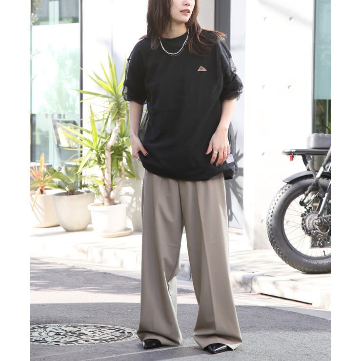 トップス K セール】 ギンガムチェック七分袖カットソー （カットソー
