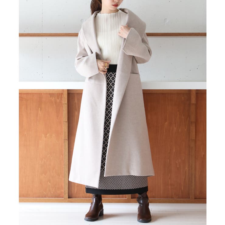 b*a様 美品　セルフォード リバーコート ロングコート ネイビー ガウン 女優 style 新しく着たいのは こんなコート | セルフォード | CELFORD