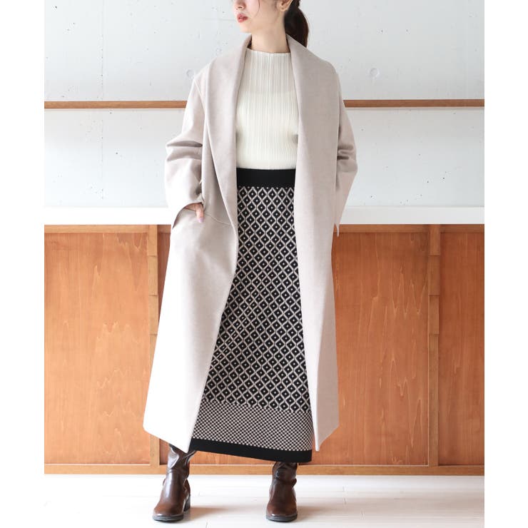 セルフォード リバーコート ガウンコート ホワイト /M セルフォード リバーコート ガウンコート ホワイト /M コート