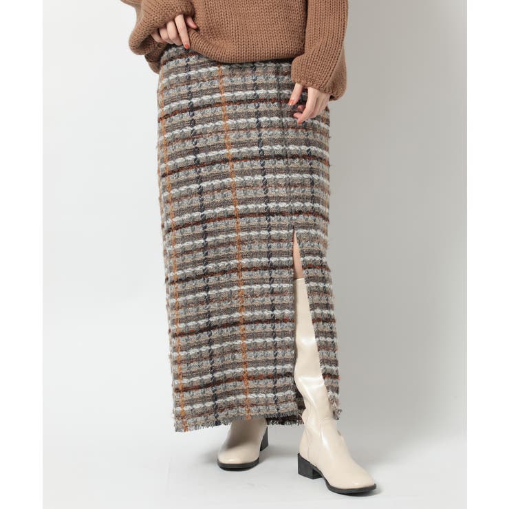 【SETUP7】ラメ入りカラーも選べる！ツイードナロースカート trc | SETUP7【WOMEN】 | 詳細画像10 