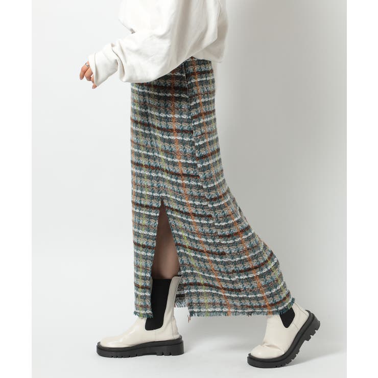 【SETUP7】ラメ入りカラーも選べる！ツイードナロースカート trc | SETUP7【WOMEN】 | 詳細画像3 