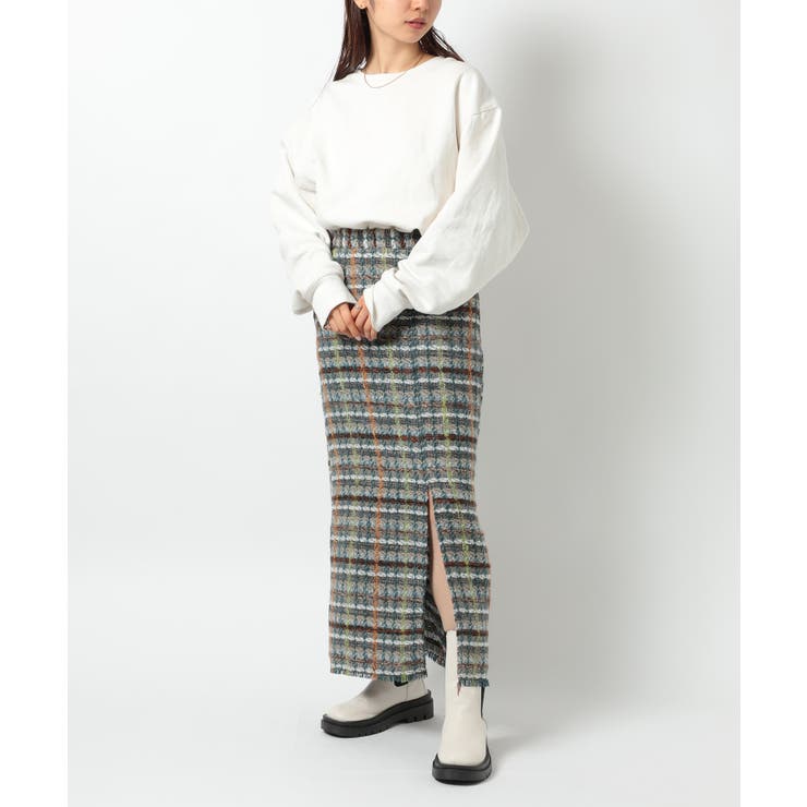 【SETUP7】ラメ入りカラーも選べる！ツイードナロースカート trc | SETUP7【WOMEN】 | 詳細画像4 