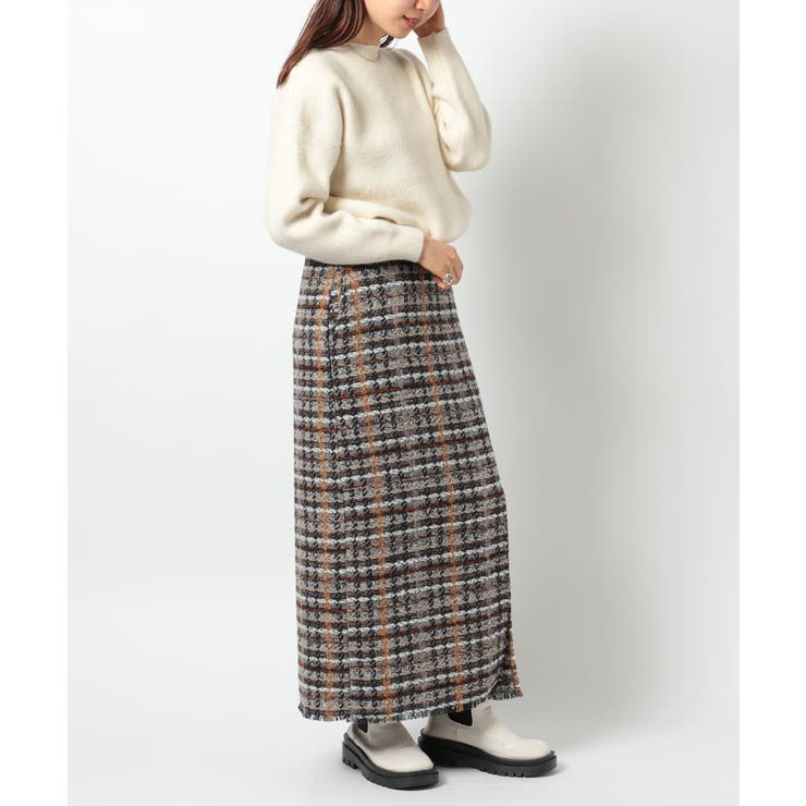 【SETUP7】ラメ入りカラーも選べる！ツイードナロースカート trc | SETUP7【WOMEN】 | 詳細画像8 