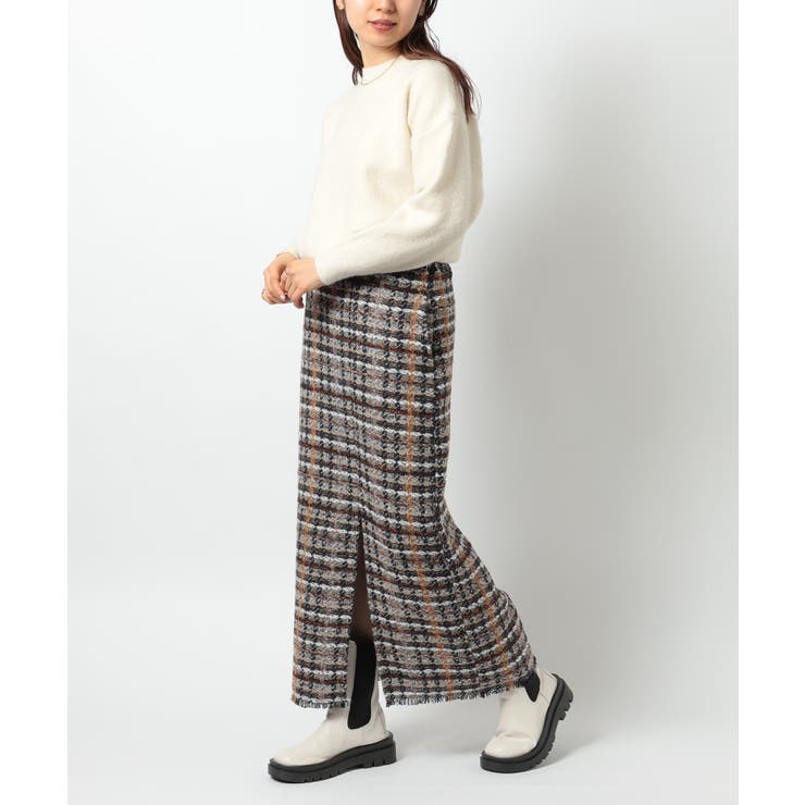 【SETUP7】ラメ入りカラーも選べる！ツイードナロースカート trc | SETUP7【WOMEN】 | 詳細画像9 