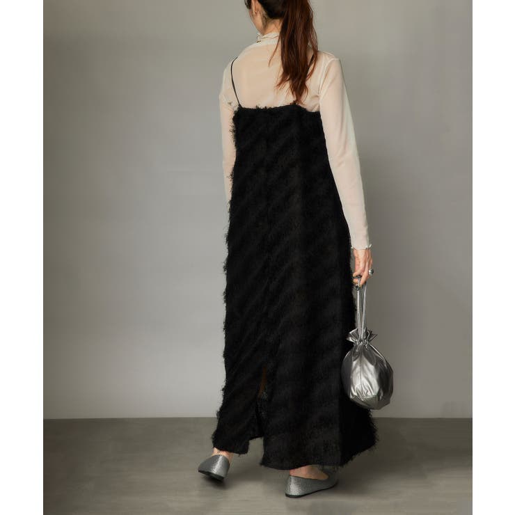 feather cami onepiece フェザーキャミワンピース