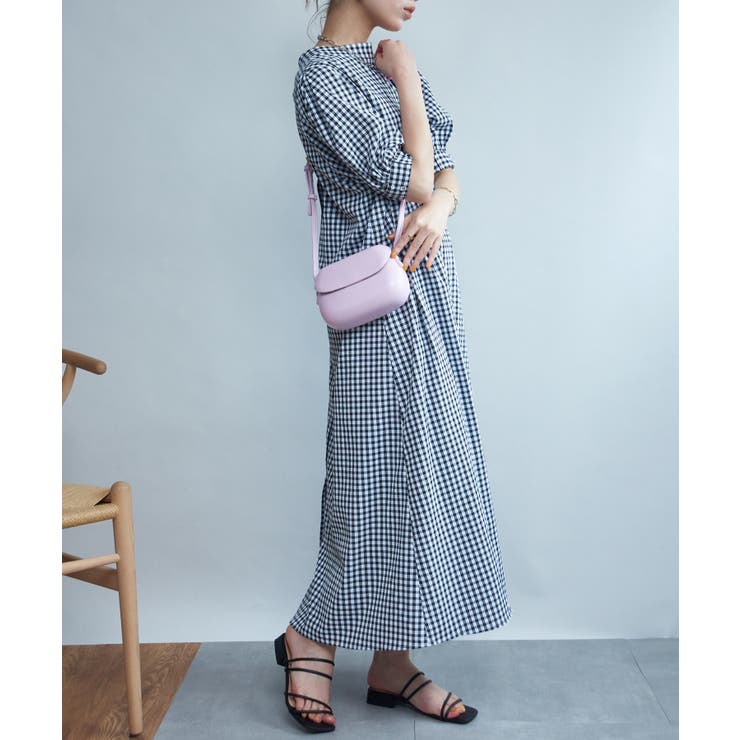 【SETUP7】PUレザーラウンデッドサドルバッグ ショルダーバッグ KNF | SETUP7【WOMEN】 | 詳細画像11 