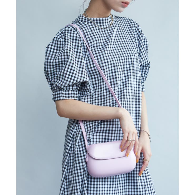 【SETUP7】PUレザーラウンデッドサドルバッグ ショルダーバッグ KNF | SETUP7【WOMEN】 | 詳細画像12 