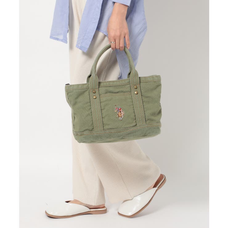 ウォッシュドコットンポロトートバッグ S USPA[品番