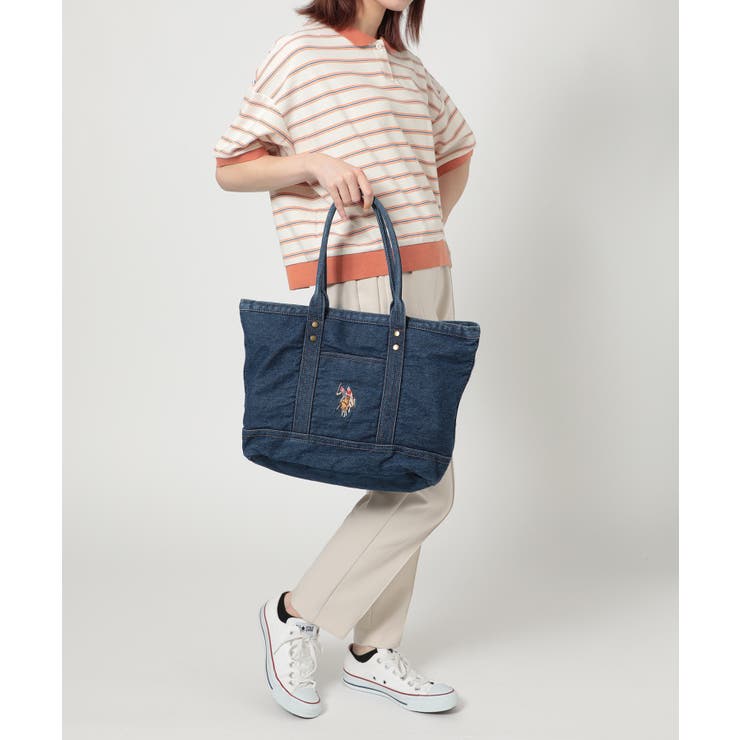ウォッシュドコットンポロトートバッグ S USPA[品番 ウォッシュドコットンポロトートバッグ S USPA[品番