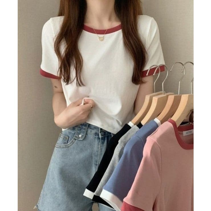 【SETUP7】ベーシックリンガーTシャツ KNF012 | SETUP7【WOMEN】 | 詳細画像2 