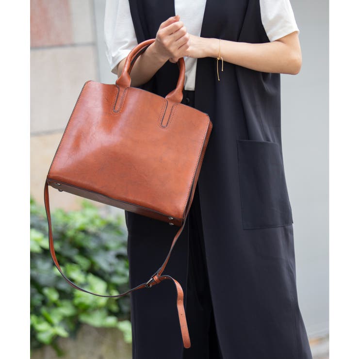 【MAISON BREEZE】2WAYフェイクレザーショルダートートバッグ KN… | SETUP7【WOMEN】 | 詳細画像13 