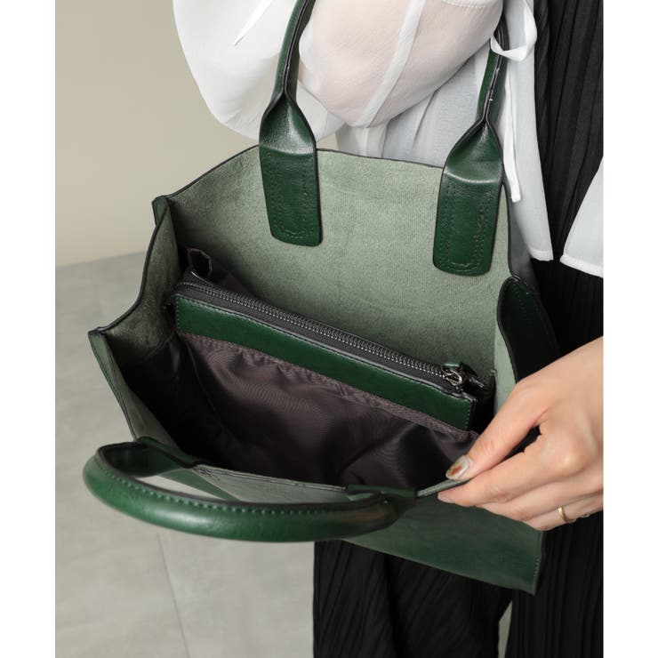 【MAISON BREEZE】2WAYフェイクレザーショルダートートバッグ KN… | SETUP7【WOMEN】 | 詳細画像6 