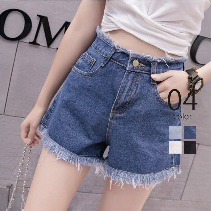 【SETUP7】フリンジデニムショートパンツ KNF012 | SETUP7【WOMEN】 | 詳細画像1 