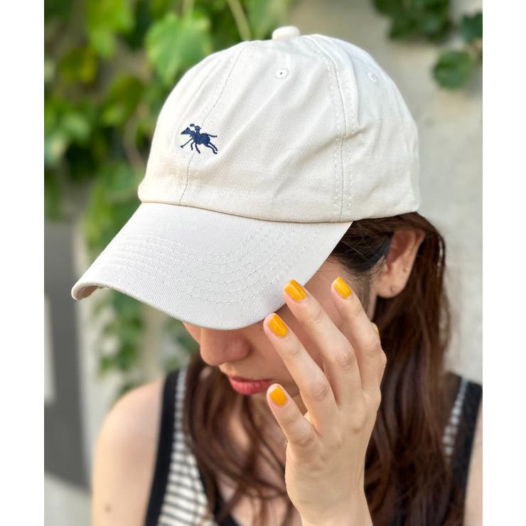 【POLO CHAMPS】ポロ ロゴ刺繍キャップ