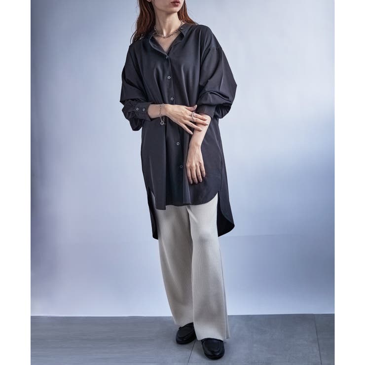 MAISON BREEZE】とろみロングシャツ SCCH400[品番：TTMW0000479