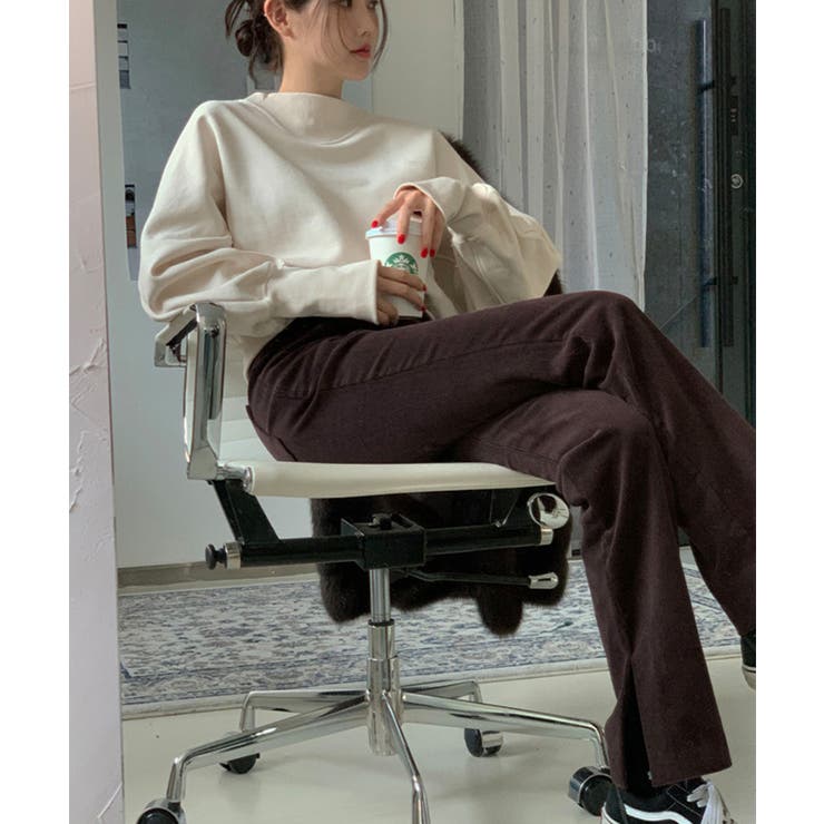 【SETUP7】ショート丈リブデザイン裏毛スウェット KNF030 | SETUP7【WOMEN】 | 詳細画像3 