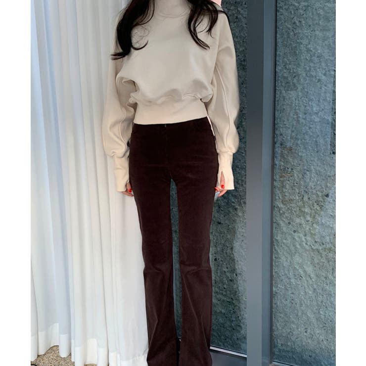 【SETUP7】ショート丈リブデザイン裏毛スウェット KNF030 | SETUP7【WOMEN】 | 詳細画像4 