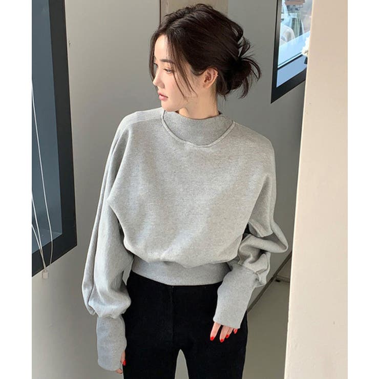 【SETUP7】ショート丈リブデザイン裏毛スウェット KNF030 | SETUP7【WOMEN】 | 詳細画像7 