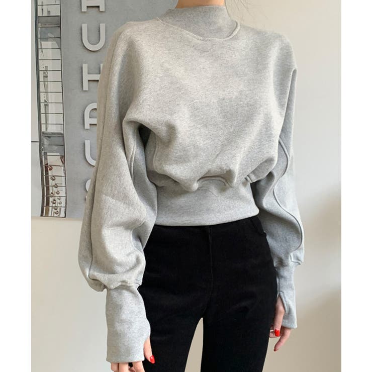 【SETUP7】ショート丈リブデザイン裏毛スウェット KNF030 | SETUP7【WOMEN】 | 詳細画像9 