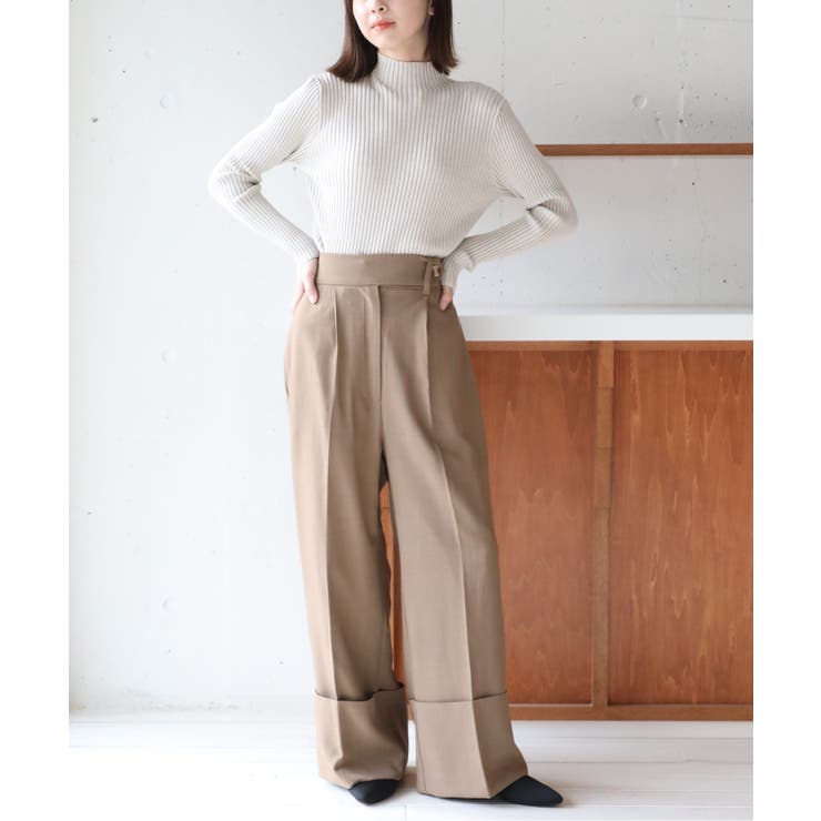 【SETUP7】ボトルネックベーシックリブニット KNF037 | SETUP7【WOMEN】 | 詳細画像10 