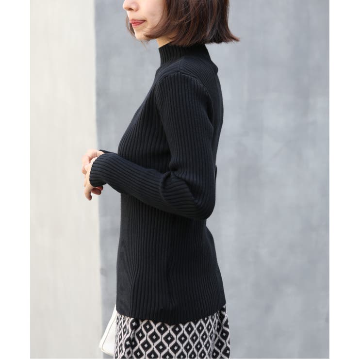 【SETUP7】ボトルネックベーシックリブニット KNF037 | SETUP7【WOMEN】 | 詳細画像4 