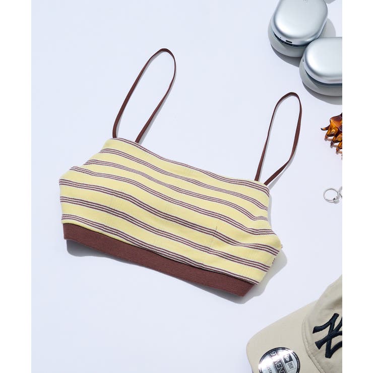 イエロー | 【Robert P. Miller】リブブラトップス RM234-2110 | SETUP7【WOMEN】