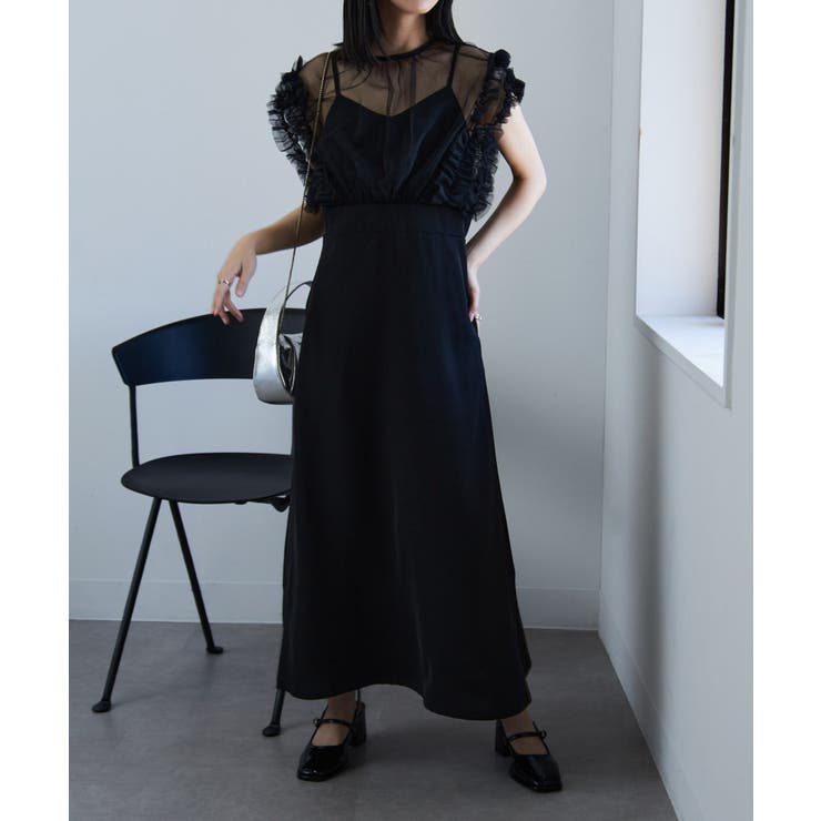 【MAISON BREEZE】チュールフリルドッキングワンピース | SETUP7【WOMEN】 | 詳細画像16 