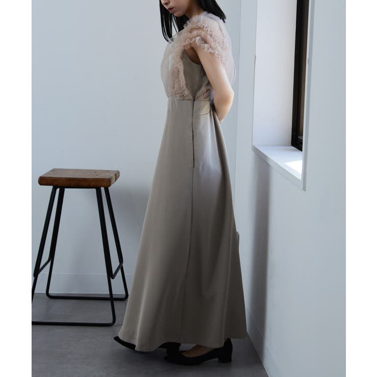 【MAISON BREEZE】チュールフリルドッキングワンピース | SETUP7【WOMEN】 | 詳細画像6 