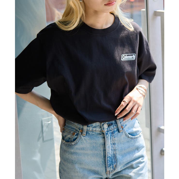 ブラック | 【Coleman】classic logo tee | SETUP7【WOMEN】