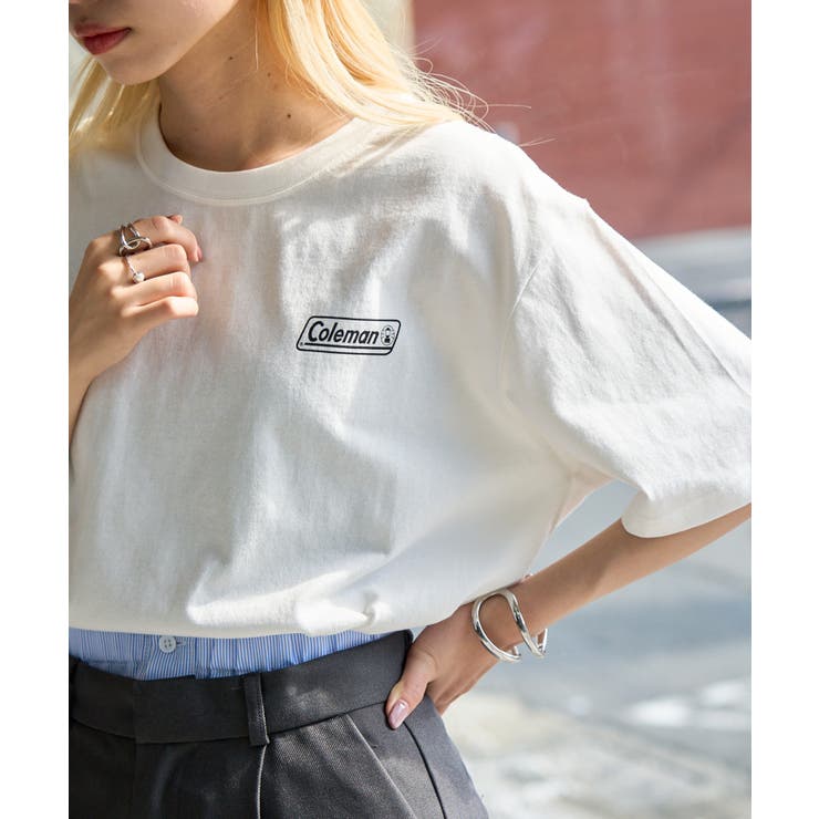 ホワイト | 【Coleman】classic logo tee | SETUP7【WOMEN】