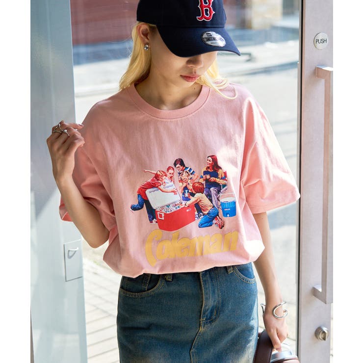 ＆ロゴオーバーサイズTシャツ＜セージグリーン＞(S セージ