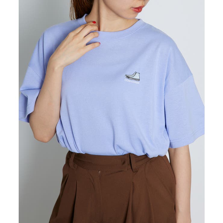 CONVERSE】シューズワンポイント刺繍Tシャツ /4282-9830[品番