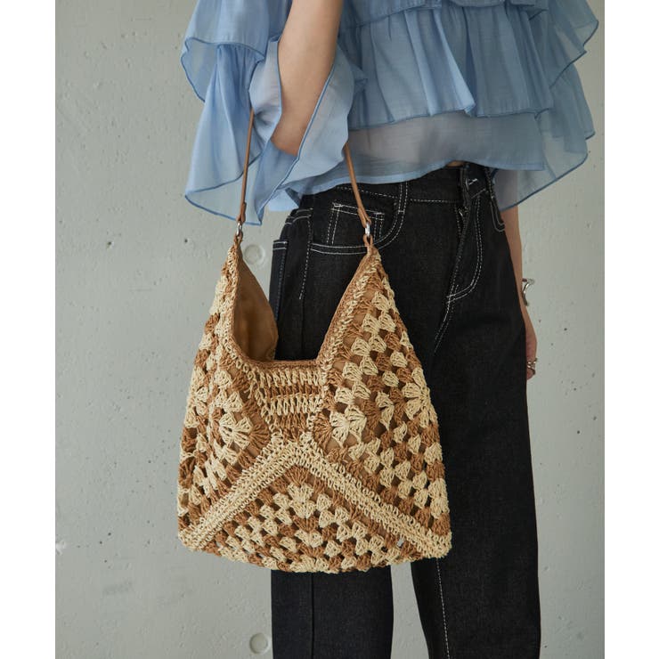 【SETUP7】ワンショルダートライアングル編みトート SCCH | SETUP7【WOMEN】 | 詳細画像3 