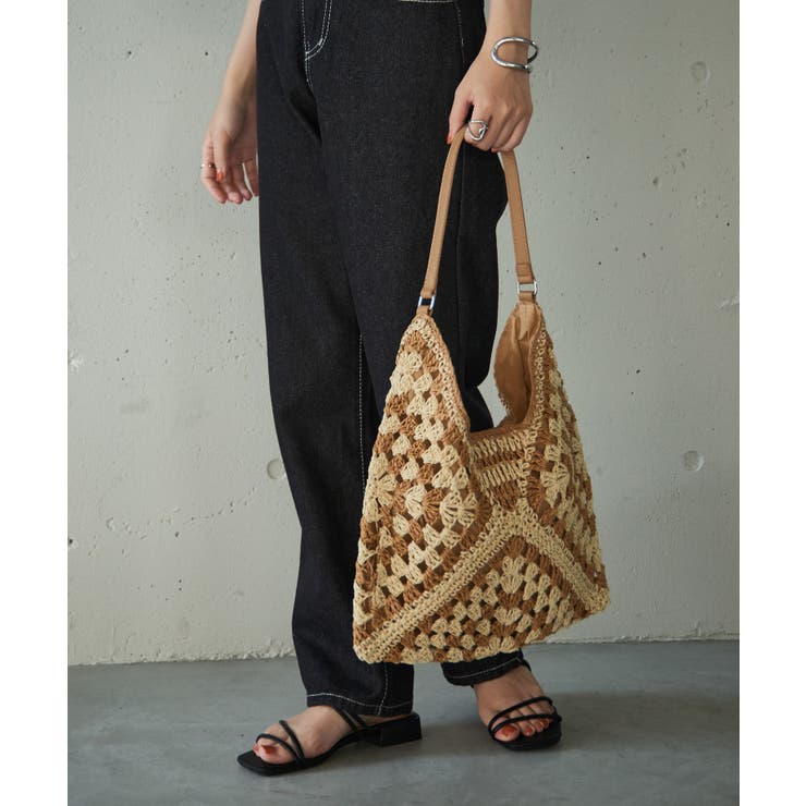 【SETUP7】ワンショルダートライアングル編みトート SCCH | SETUP7【WOMEN】 | 詳細画像4 