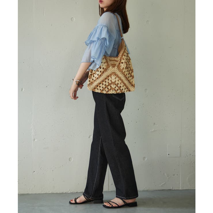 【SETUP7】ワンショルダートライアングル編みトート SCCH | SETUP7【WOMEN】 | 詳細画像6 