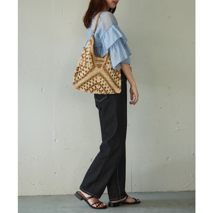 【SETUP7】ワンショルダートライアングル編みトート SCCH | SETUP7【WOMEN】 | 詳細画像7 